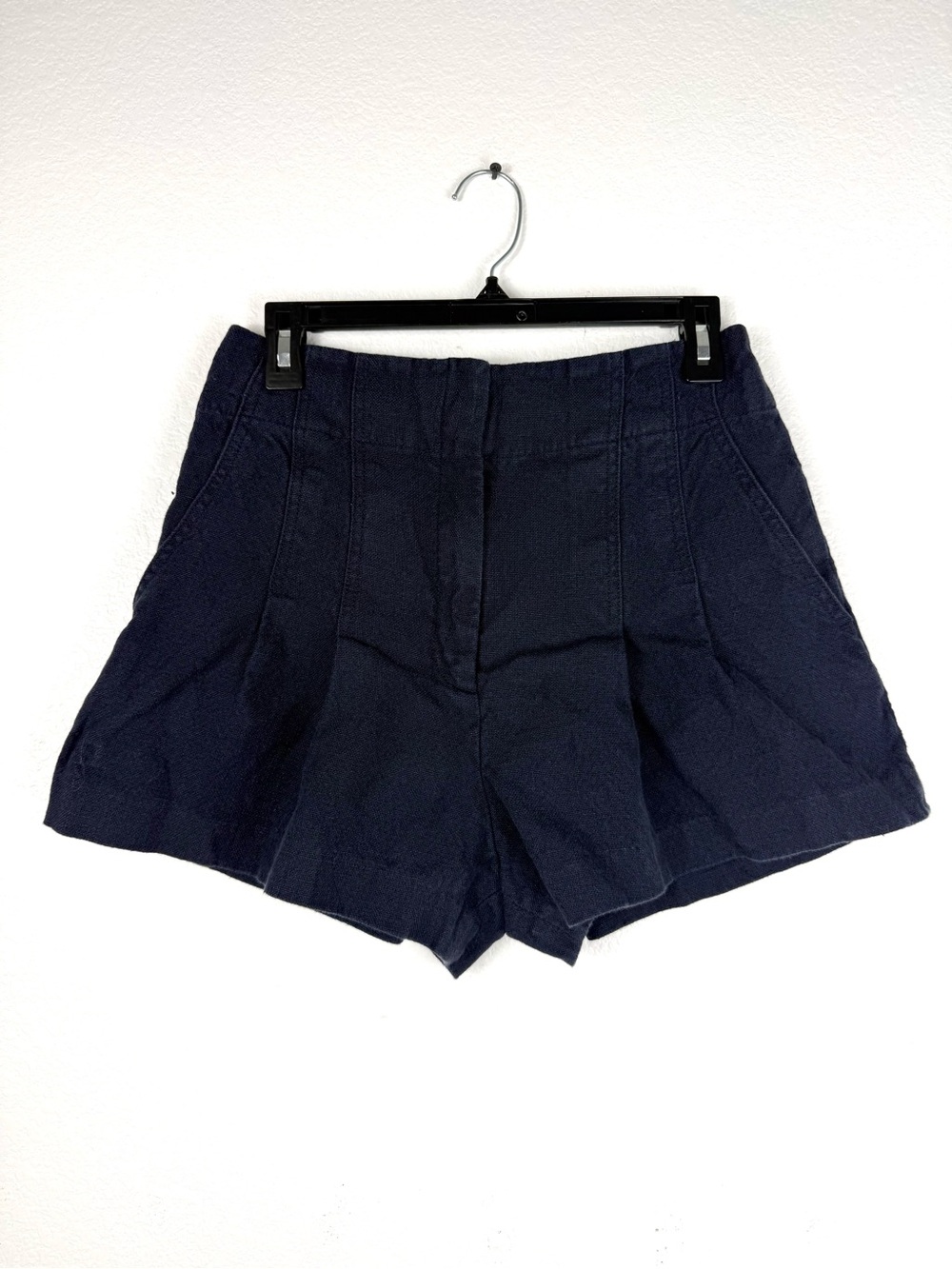 A.L.C High-Waist Navy linen blend Women’s Shorts size 6